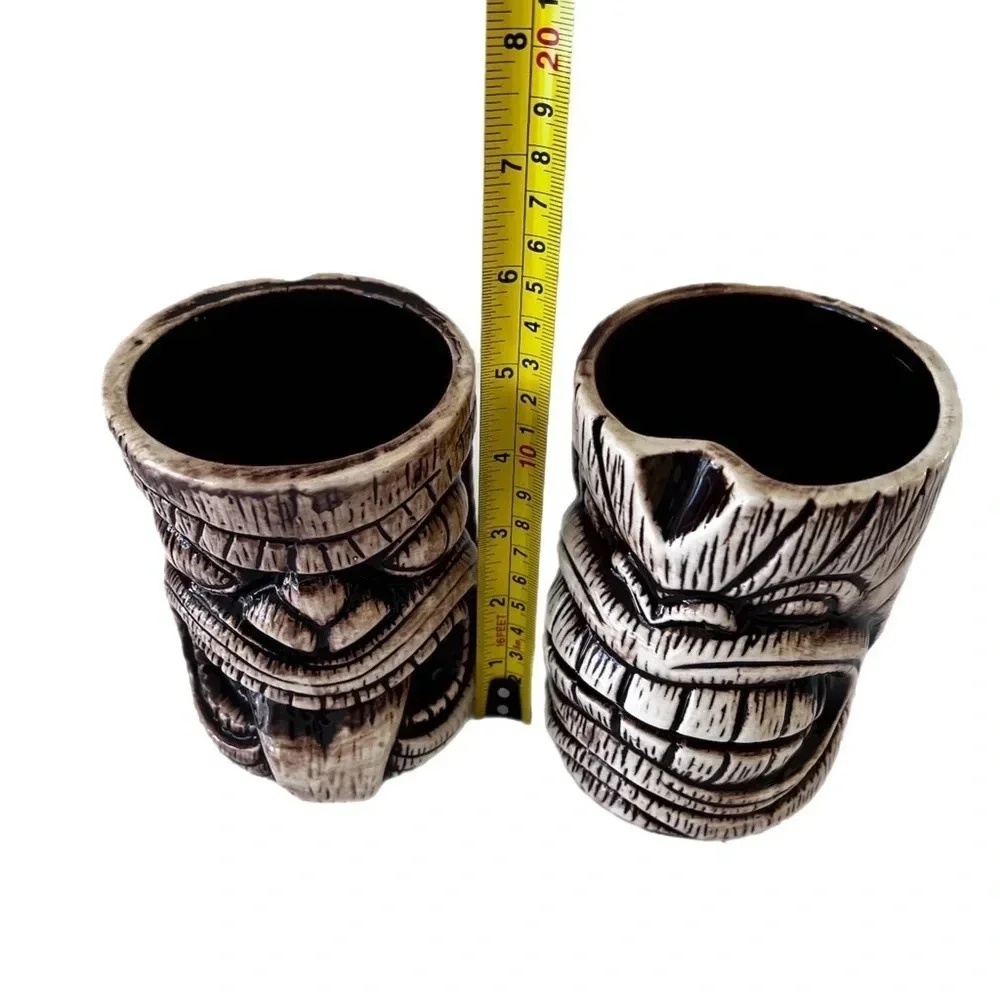Collectibles Tiki Mugs (2) tiki toscano Lono & Kanaloa Ceramic Pair.